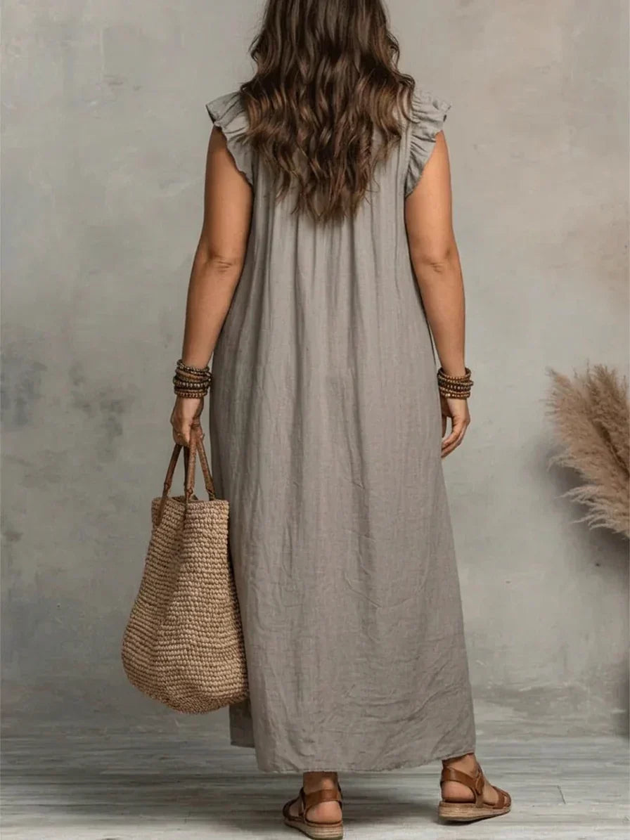 Sienna | Maxi Abito Boho con Balze