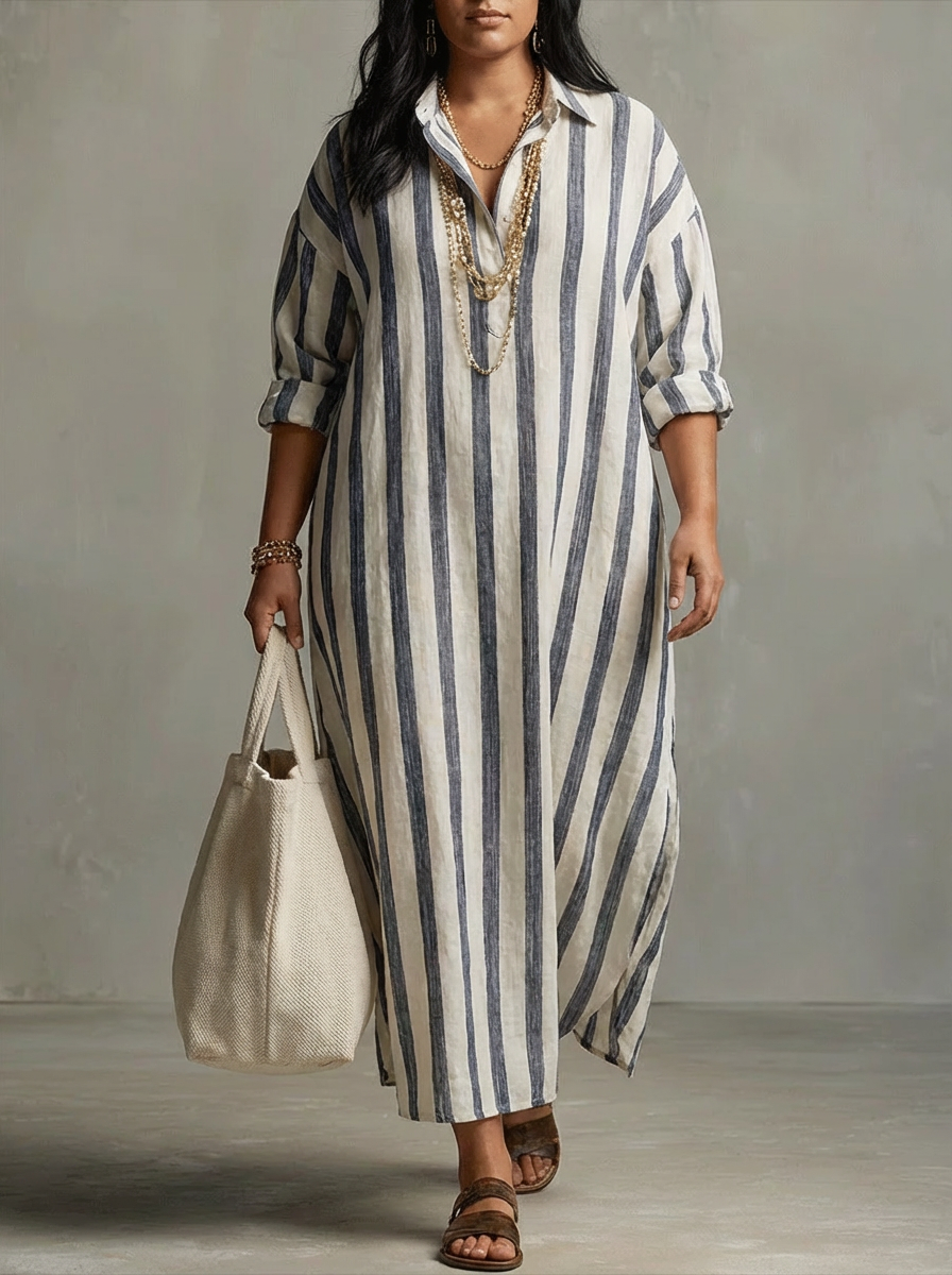 Liora | Maxi Abito Oversize a Righe