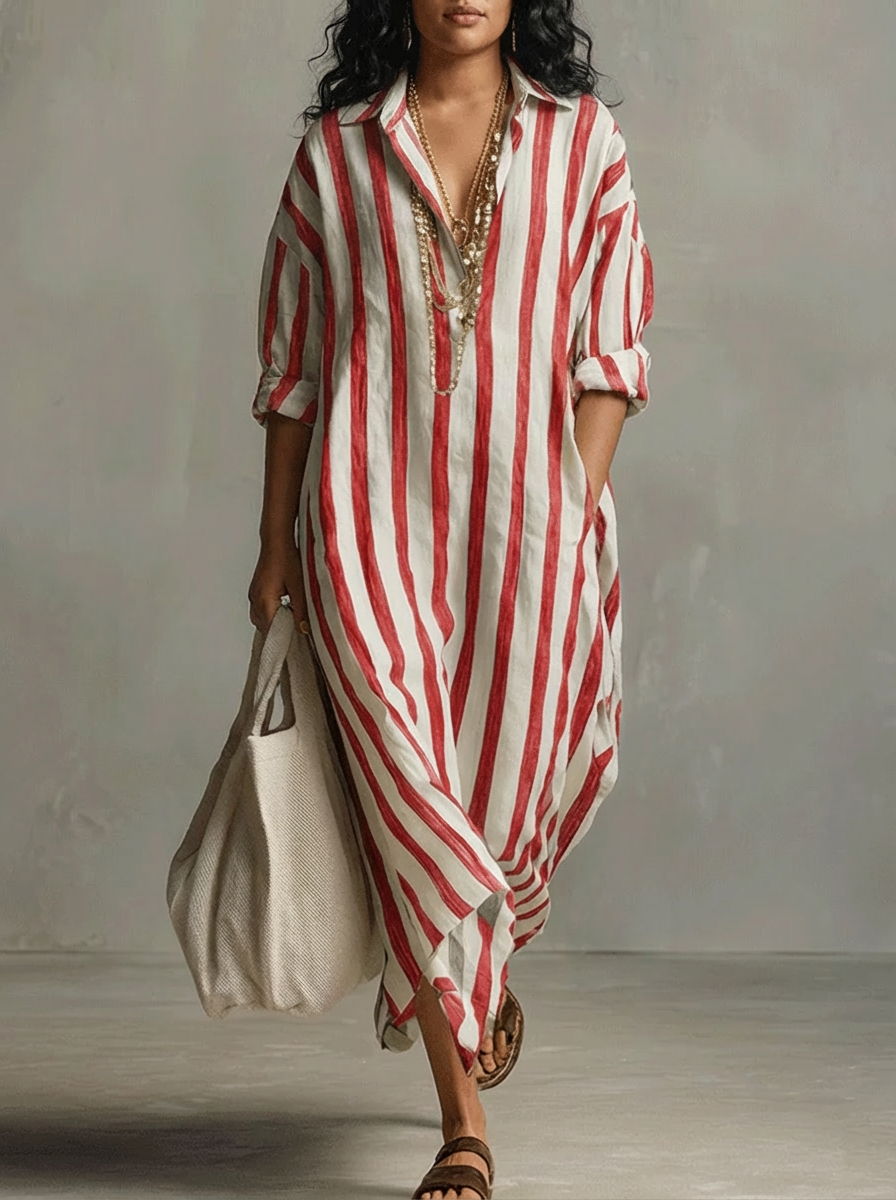 Liora | Maxi Abito Oversize a Righe