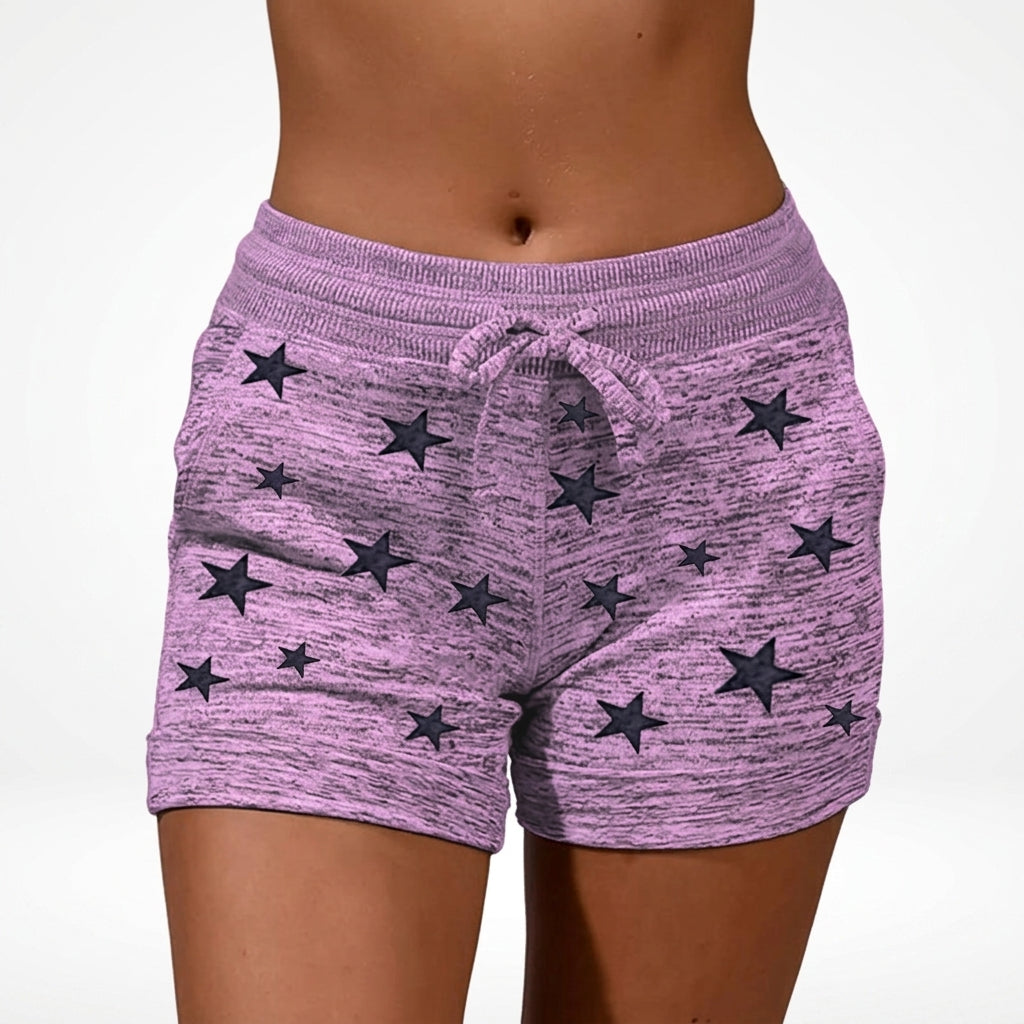 Marlo | Easy Stampato Drawstring Shorts with Pockets