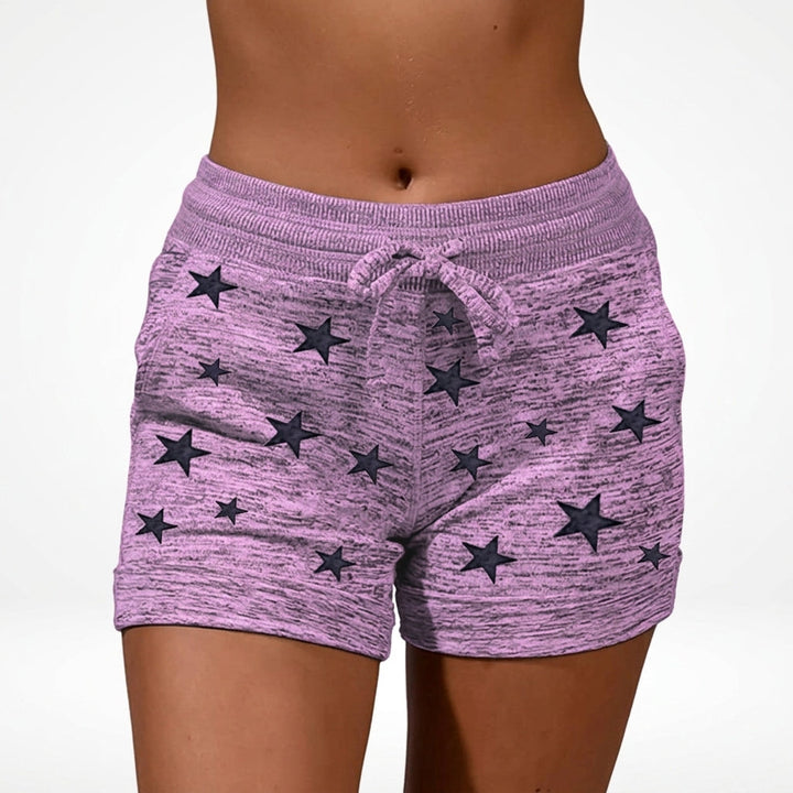 Marlo | Easy Stampato Drawstring Shorts with Pockets