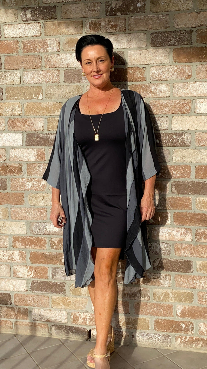 Della | Liquorice Stripe Giacca