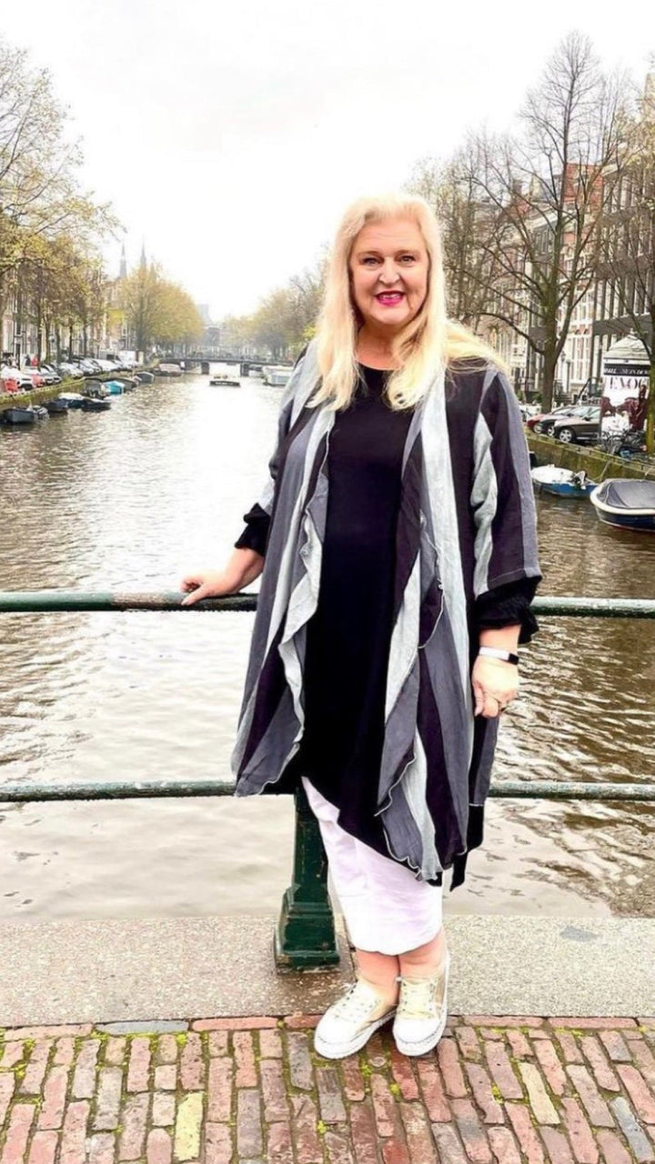 Della | Liquorice Stripe Giacca