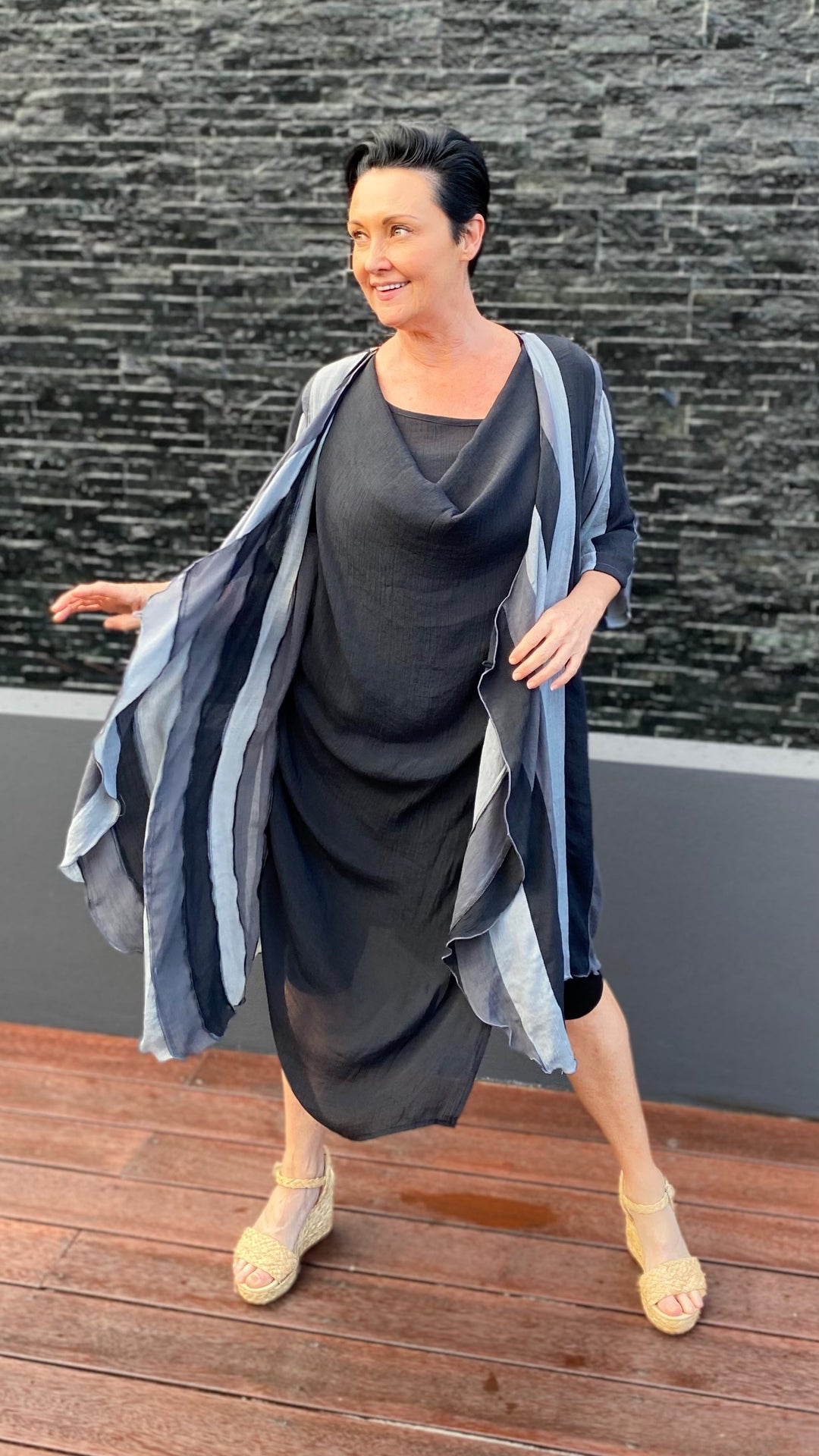 Della | Liquorice Stripe Giacca