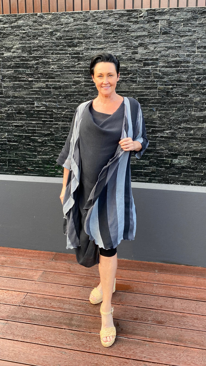Della | Liquorice Stripe Giacca