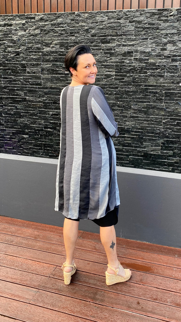 Della | Liquorice Stripe Giacca