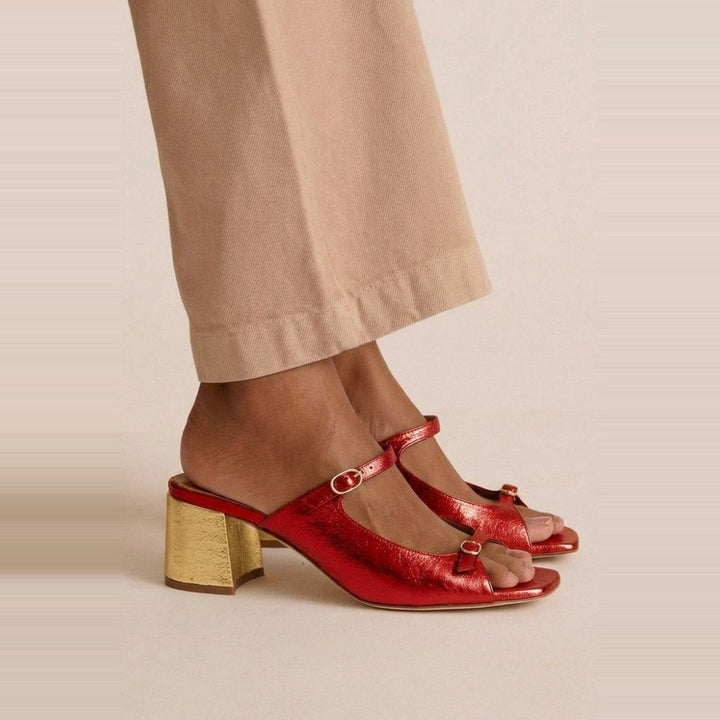 Yarra | Elegante Oro Heeled Sandali