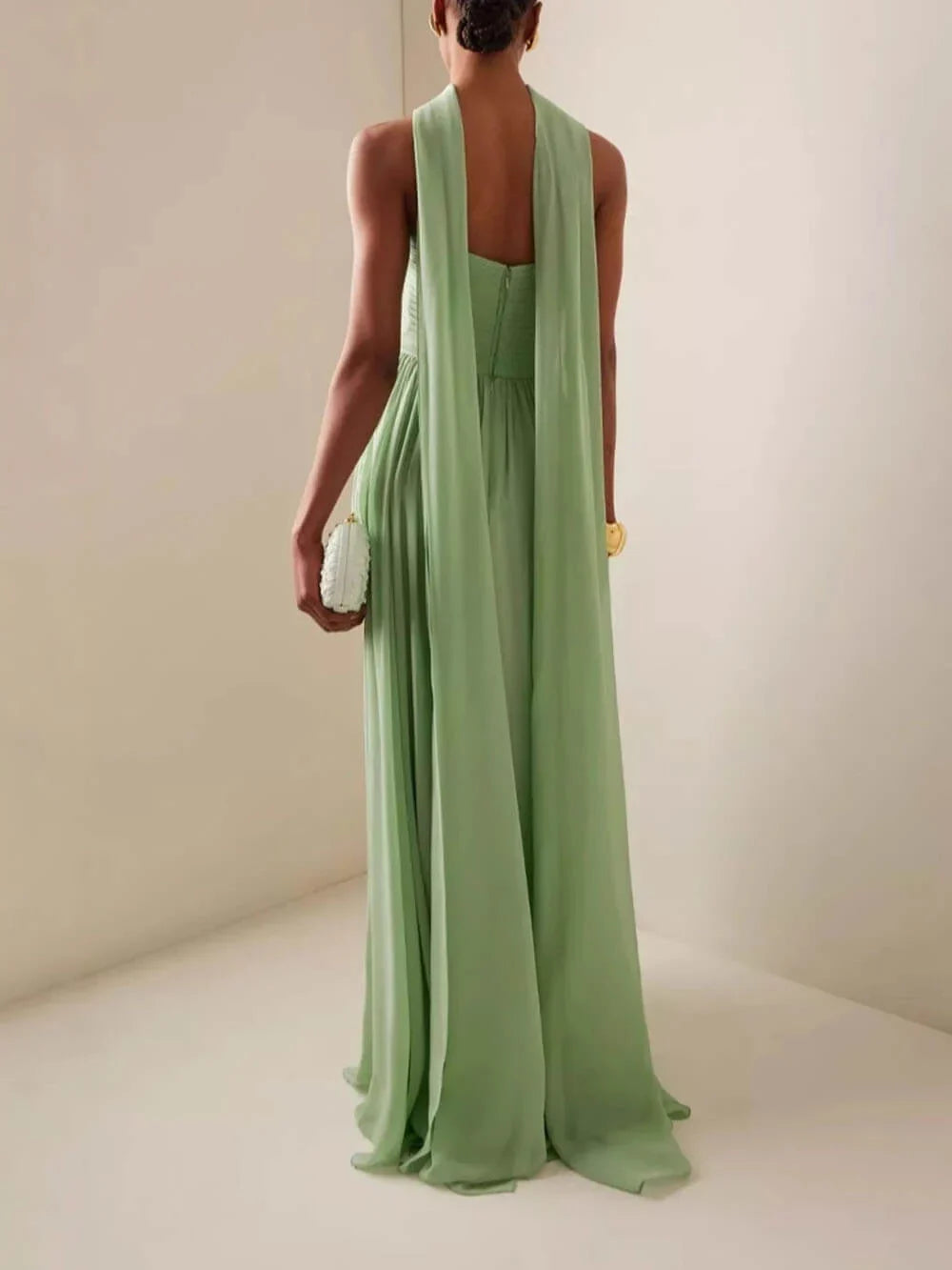 Romilly | Abito Maxi Plissettato Senza Spalline