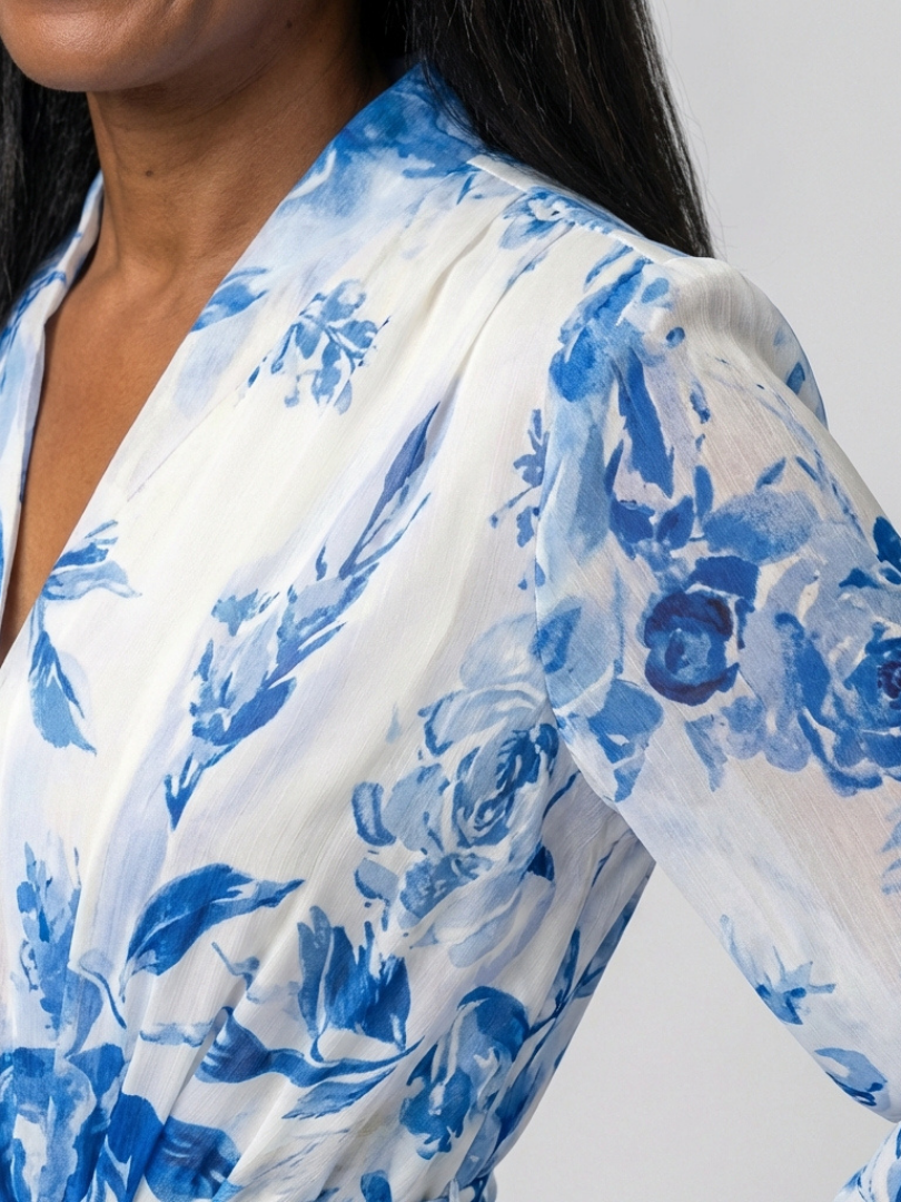 Lillian | Floreale Wrap Maxi Abito