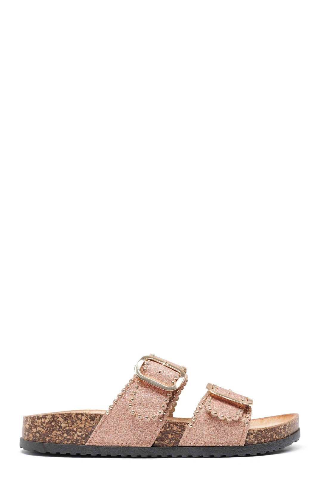 Zinaida | Rosa Champagne Wedge Sandalo
