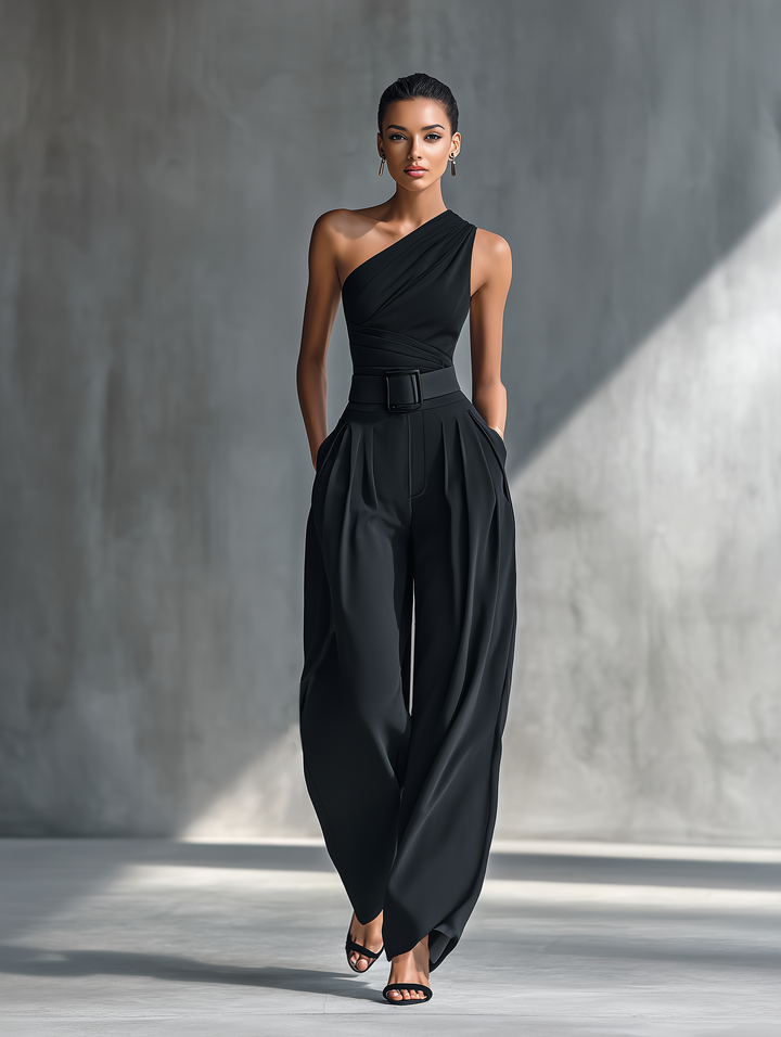 Freya | Completo in Maglia Nero