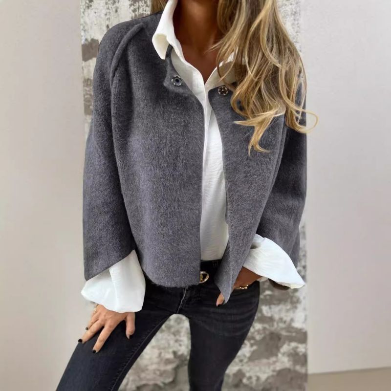 Lorna | Elegante Cropped Giacca with Flared Sleeves