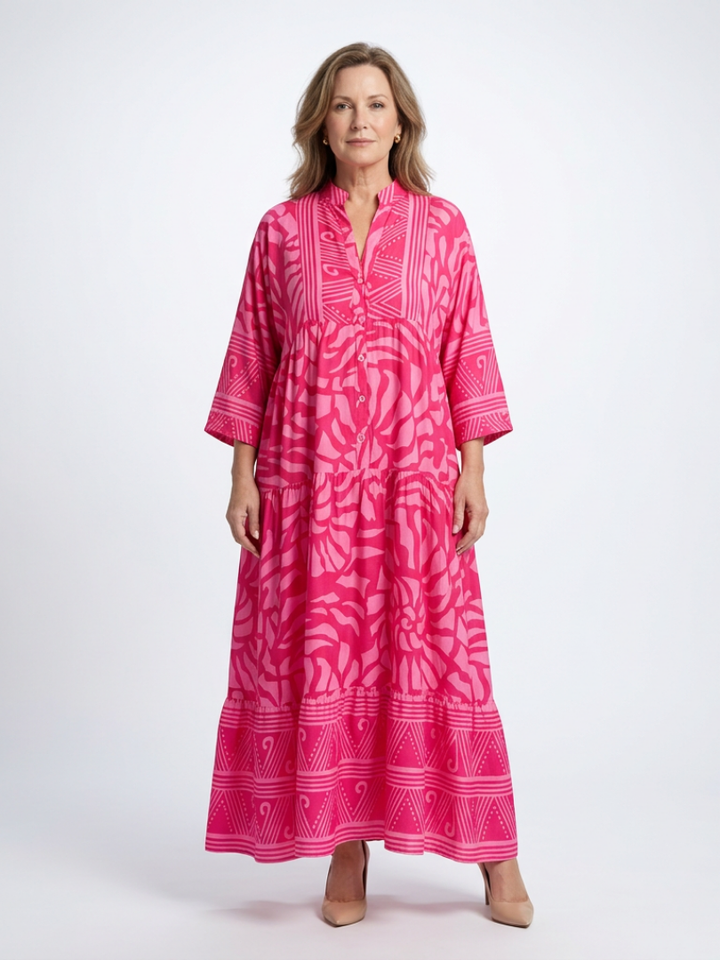 Marielle | Button Front Maxi Abito