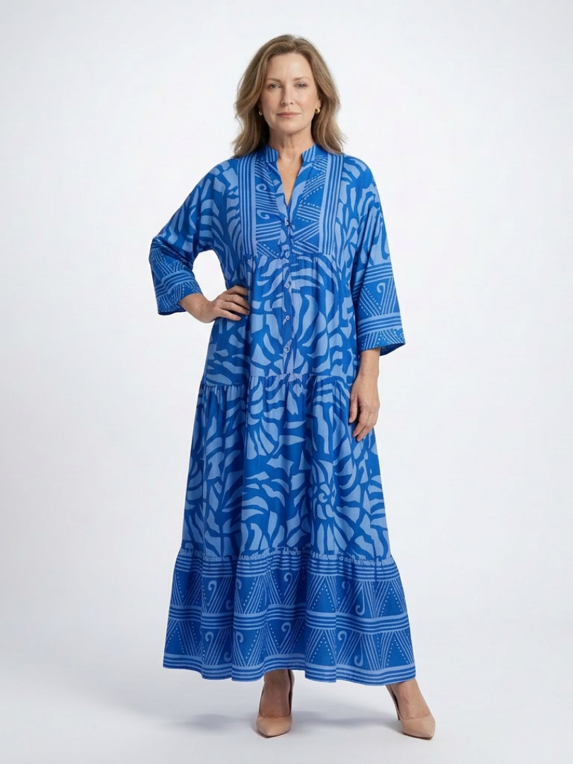 Marielle | Button Front Maxi Abito