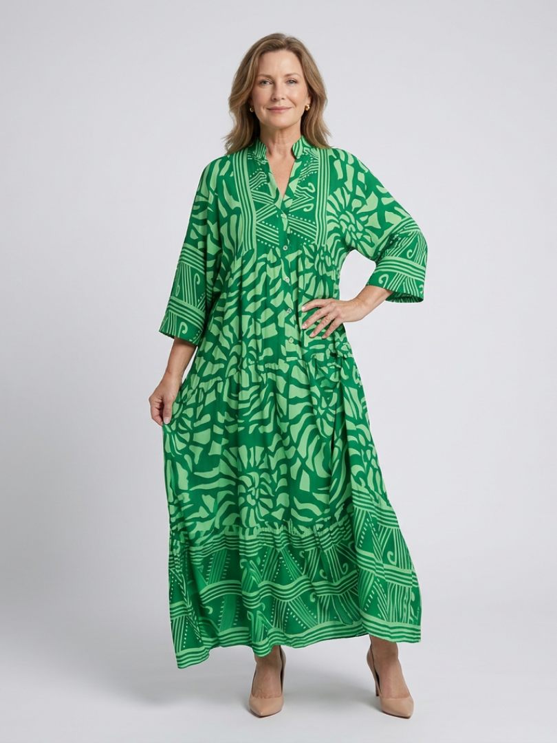 Marielle | Button Front Maxi Abito