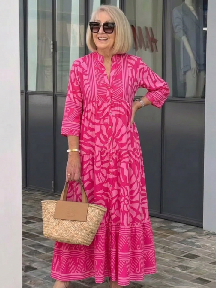Marielle | Button Front Maxi Abito