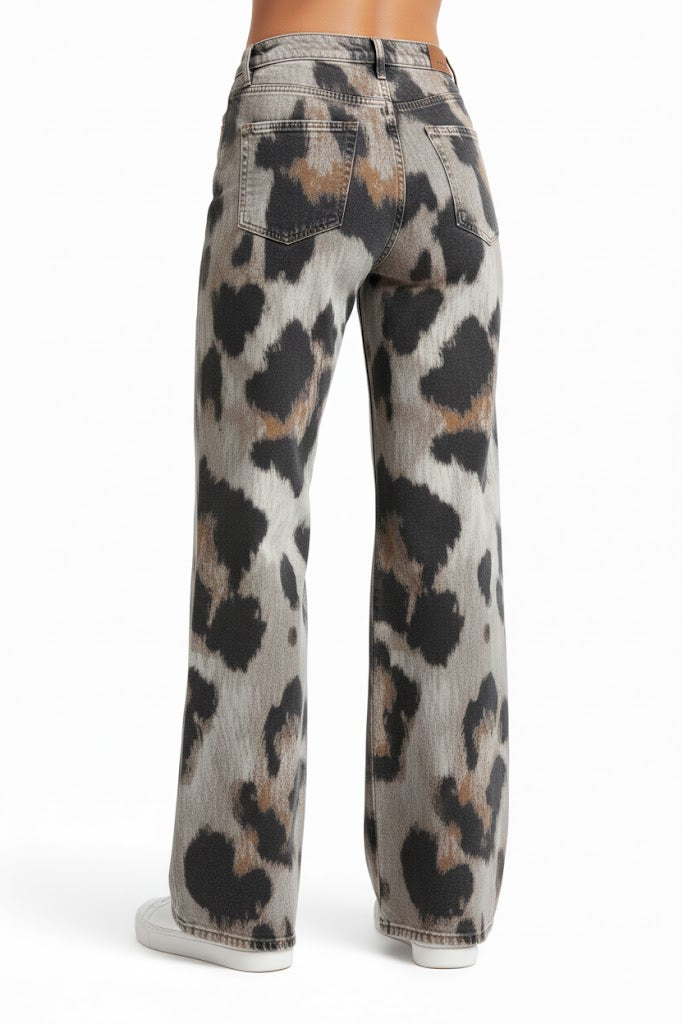 Kitty | Semplice Boho Vintage Gamba Larga Pantaloni