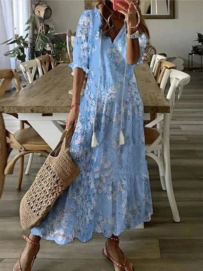 Luna | Abito Boho Comodo dalla Vestibilità Impeccabile