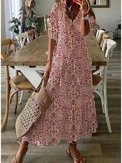 Luna | Abito Boho Comodo dalla Vestibilità Impeccabile