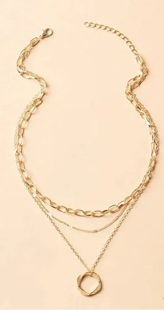 Collana classico in or a strati con ciondolo