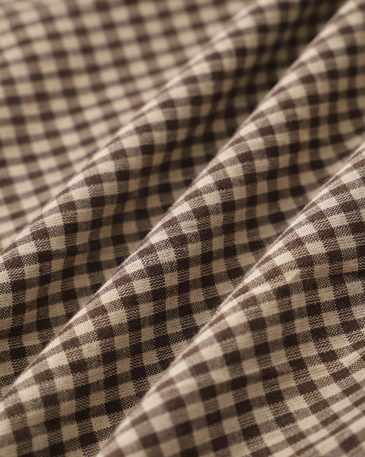 Hazel | Classico Scozzese Button-Front Midi Abito